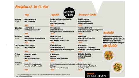 Menüplan KW20 Menüplan KW20