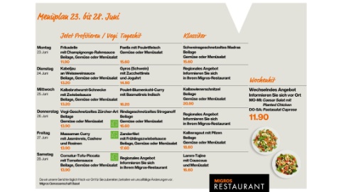 Menüplan KW26 Menüplan KW26