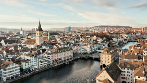 Luftbild von Zürich