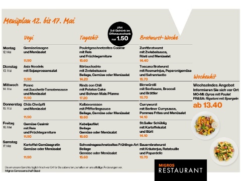 Menüplan KW20 Menüplan KW20